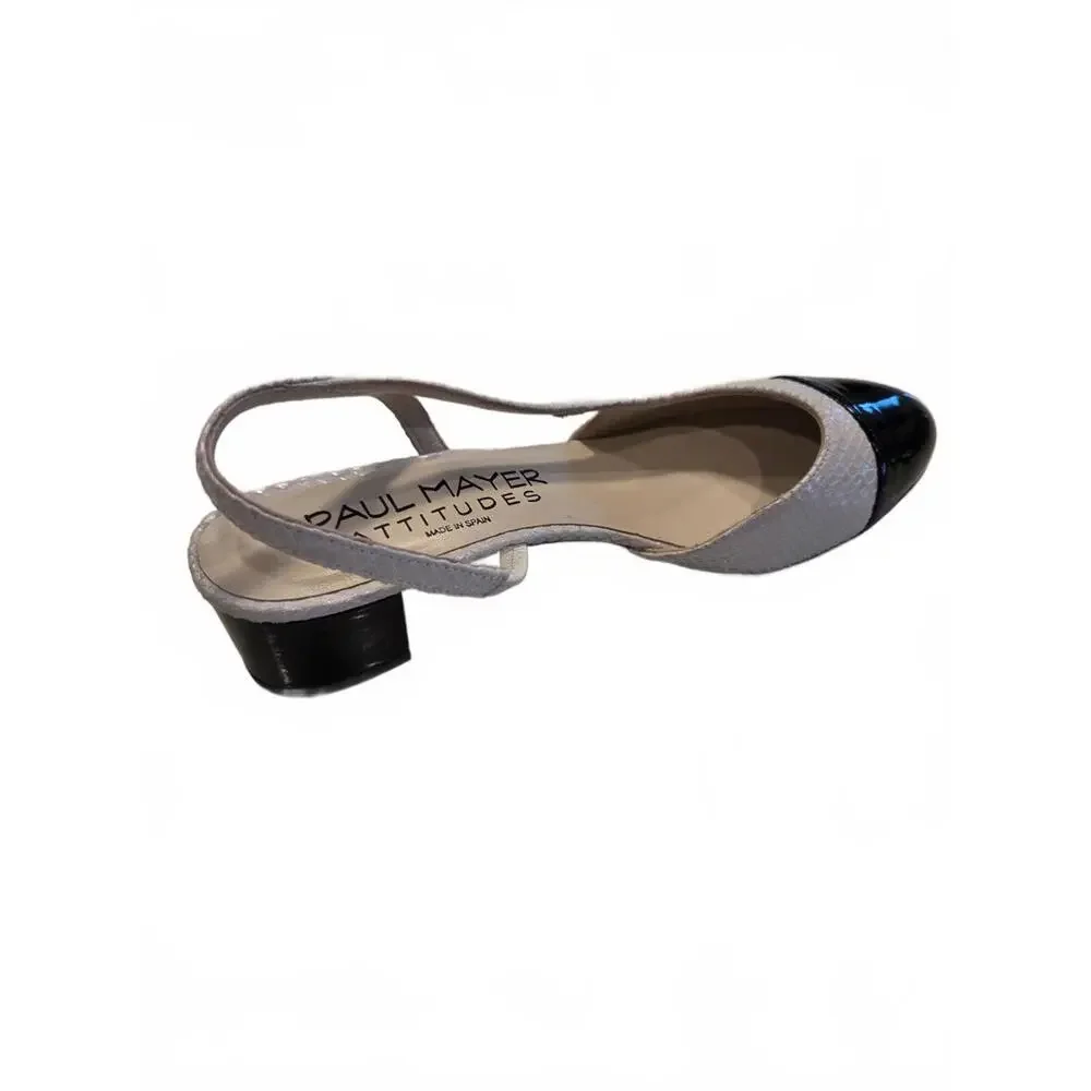 Paul Mayer‎ Attitudes Block Heel Slingback - Size 7.5 NIB (New)